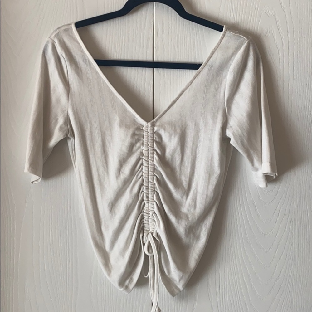 Adjustable low cut top